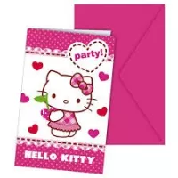 Hello Kitty Einladungskarten*