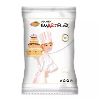 Pâte à sucre Smartflex Velvet 250 g blanche goût amande
