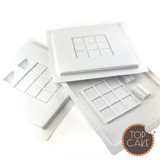 PVC-Form als Stütze für Rubik's Cake