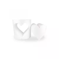 Chupeta perfurada em formato de coração de 15 cm