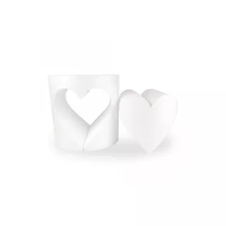 Ciuccio con foro a forma di cuore, 15 cm