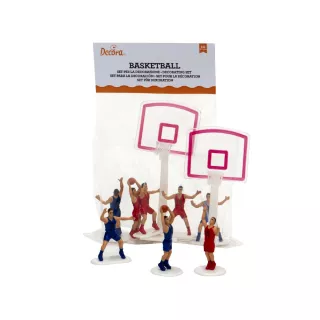 Kit de decoración de tartas de baloncesto