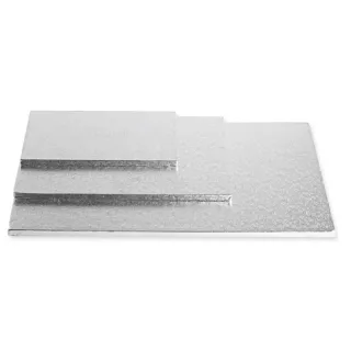 Fond Rectangle Argenté 35 x 45 cm