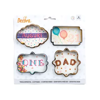 Mini Emporte Pièces Cadres x6