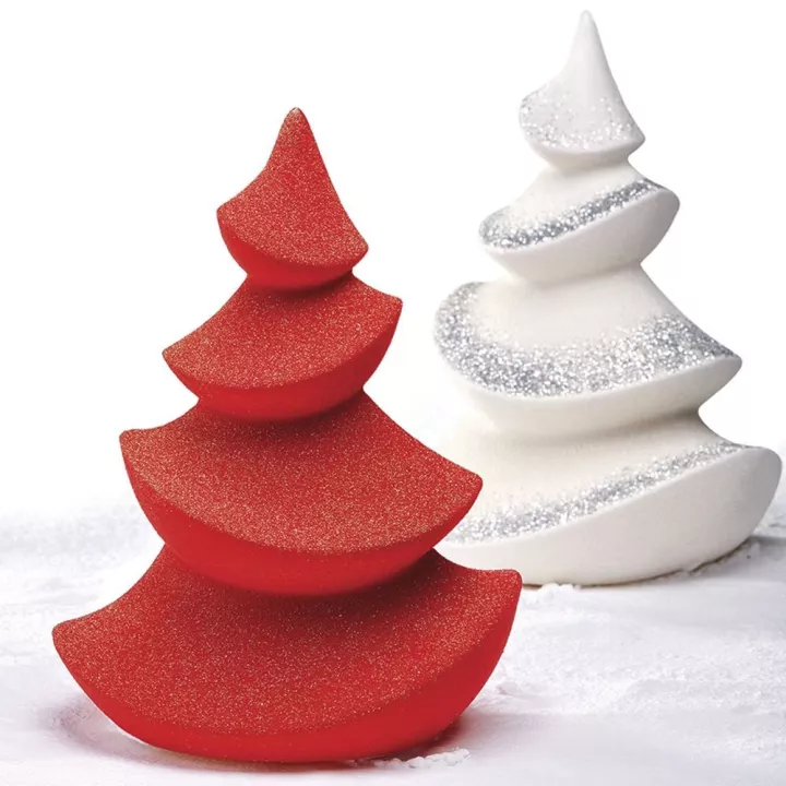 Molde de chocolate termoformado con forma de árbol de Navidad Alberto Wave - Pavoni