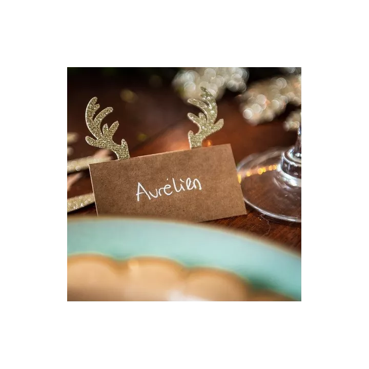 Marque-places en rondin de bois x9