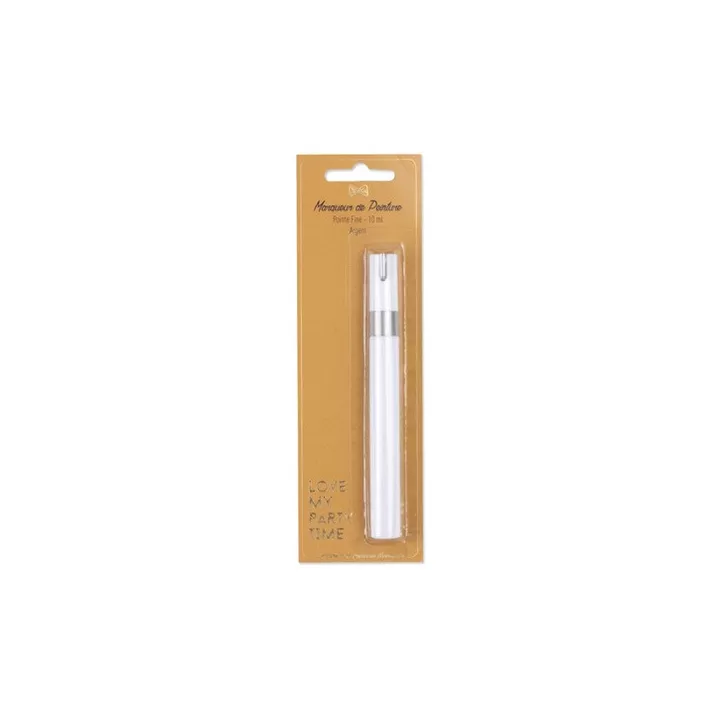 Marqueur argent pointe fine