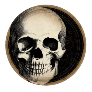 Assiettes Tête de mort Boneyard x10