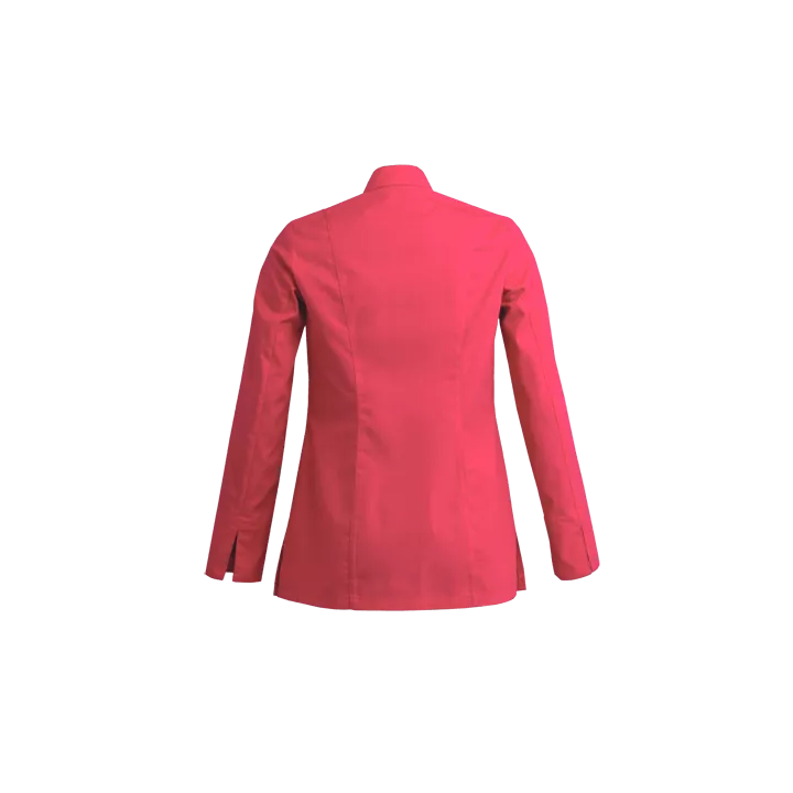 Veste de pâtissière rose manches longues Sienne - Clement Design