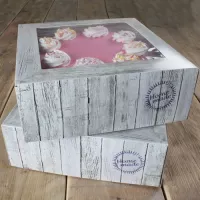 2 caixas para transporte de bolos, 32x32x11,5cm
