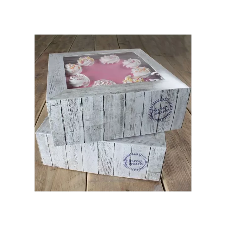 Boîtes de transport pour gâteaux 32x32x11,5cm x2
