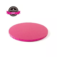 Base redonda espessa de 25 cm fúcsia