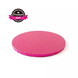 Fond Rond Epais 25cm fuchsia - Décora