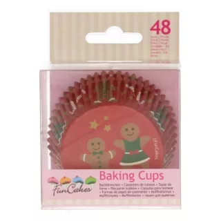 48 Caissettes à Cupcakes Pain d'épices - FunCakes