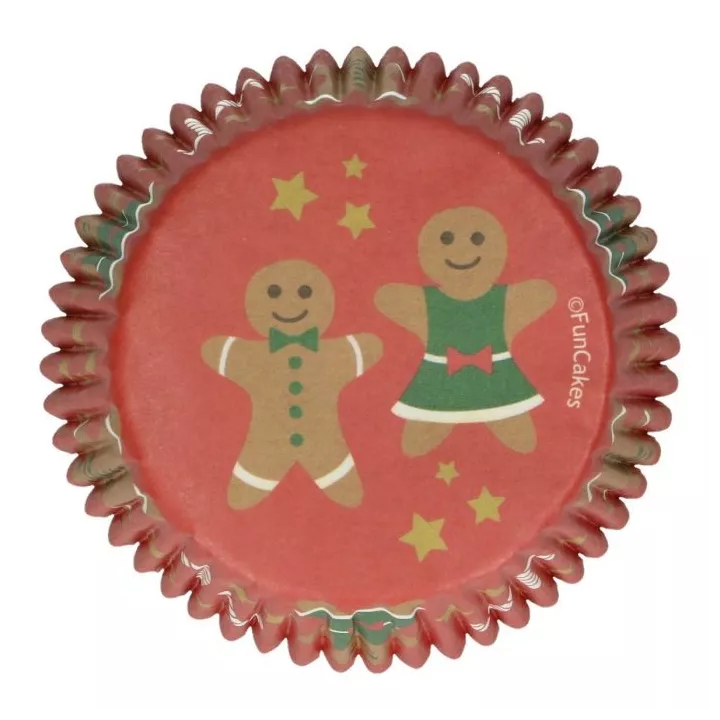 48 Caissettes à Cupcakes Pain d'épices - FunCakes