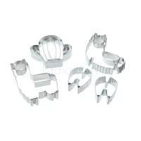 Conjunto de Cortadores de Biscoito 3D em Formato de Lhama*