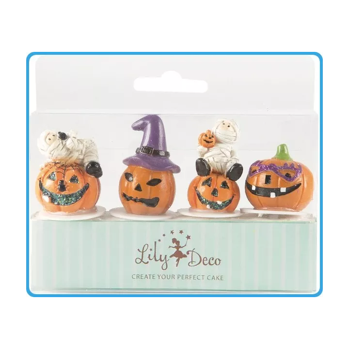 4 déco de gâteau thème halloween