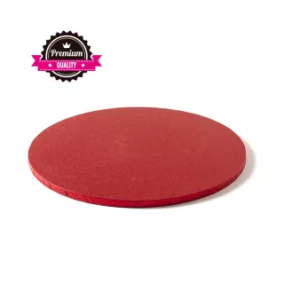 Fond rond épais 30cm rouge