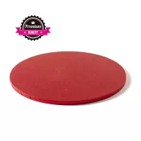 Base rotonda spessa 35 cm rossa