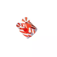 8 anéis de guardanapo de Natal - bengala doce