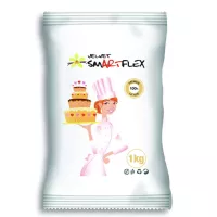 Smartflex Velvet 1kg pasta de açúcar branca, sabor baunilha
