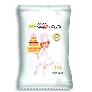 Pâte à sucre Smartflex Velvet 1 kg blanche goût vanille