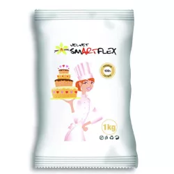 Smartflex Velvet, pasta di zucchero bianca da 1 kg, aroma vaniglia