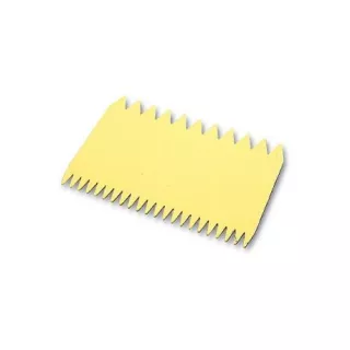 Peigne à décor rectangle en plastique