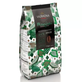 Fèves chocolat noir Valrhona Manjari 64%