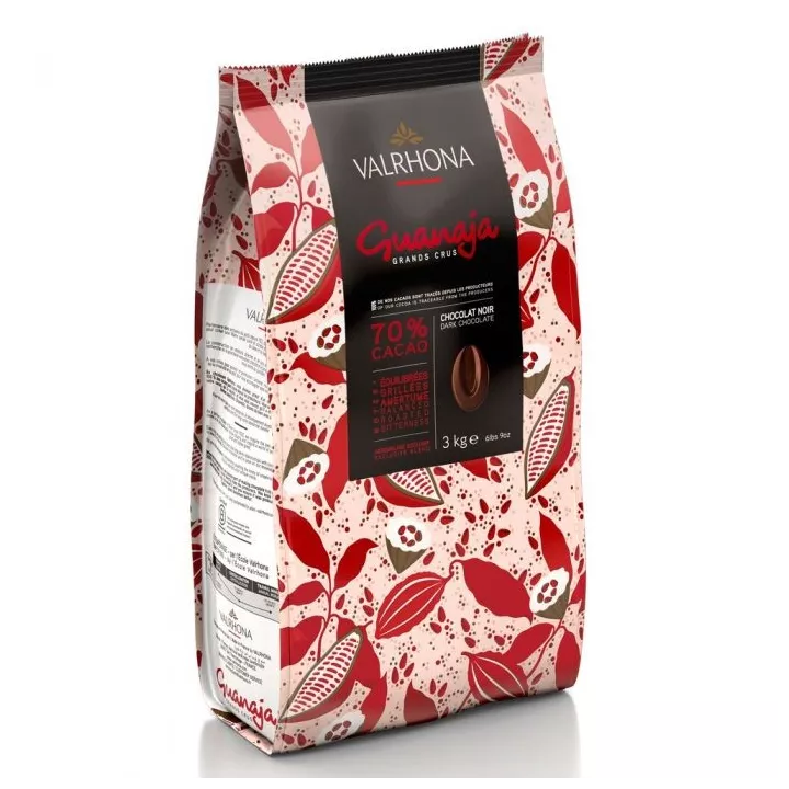 Fèves chocolat noir Valrhona Guanaja 70%