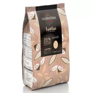 Белые шоколадные бобы Valrhona IVORY