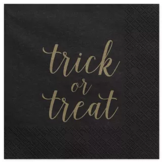 20 SERVIETTES EN PAPIER - TRICK OR TREAT