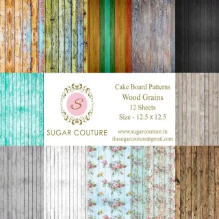 12 Auto-collants pour cake board Thème naissance Filles