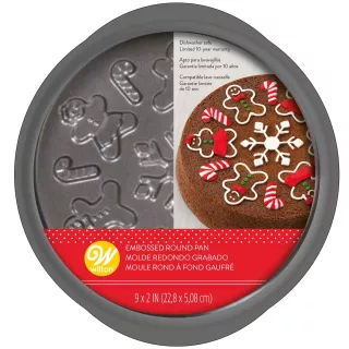 Runde Form mit Lebkuchenmann-Relief