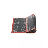 Tapete de silicone dupla face Silikomart com estampa de massa choux