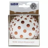 Scatole a pois color oro rosa x 30
