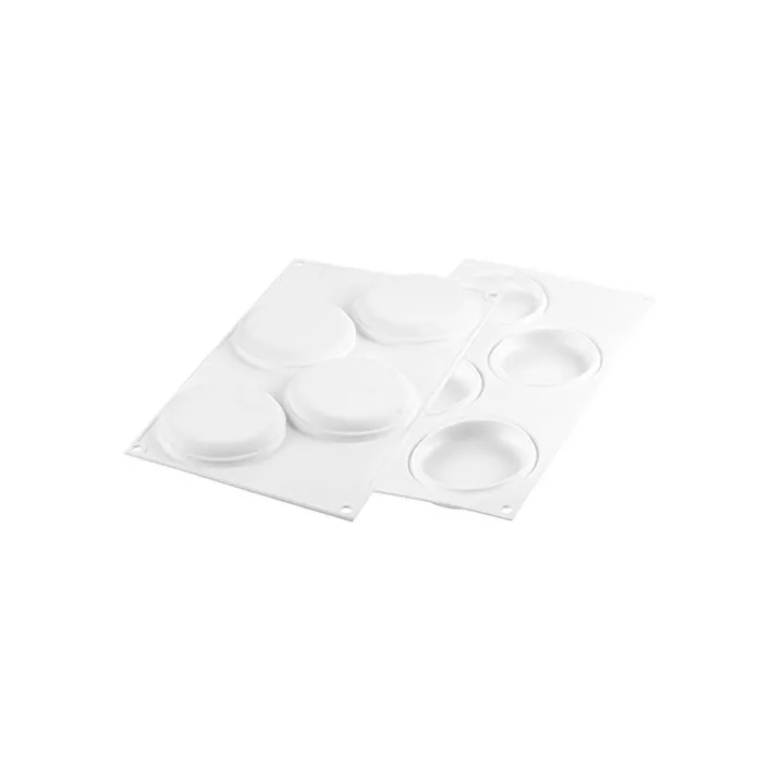 Moule 4 ronds 80 ml Silikomart Professional