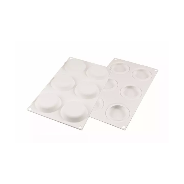 Moule 6 ronds 50 ml Silikomart Professional
