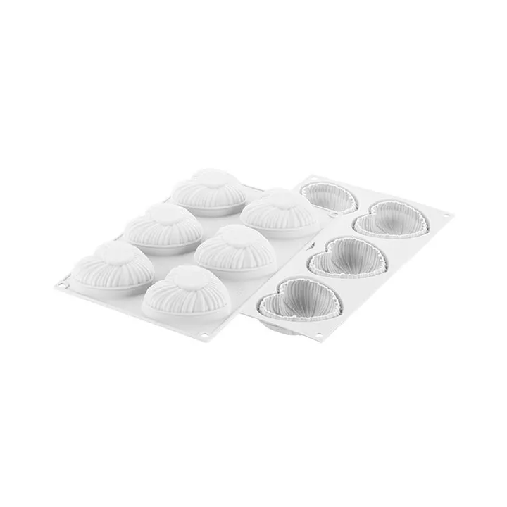 Moule 6 coeurs Lovely Silikomart Professional