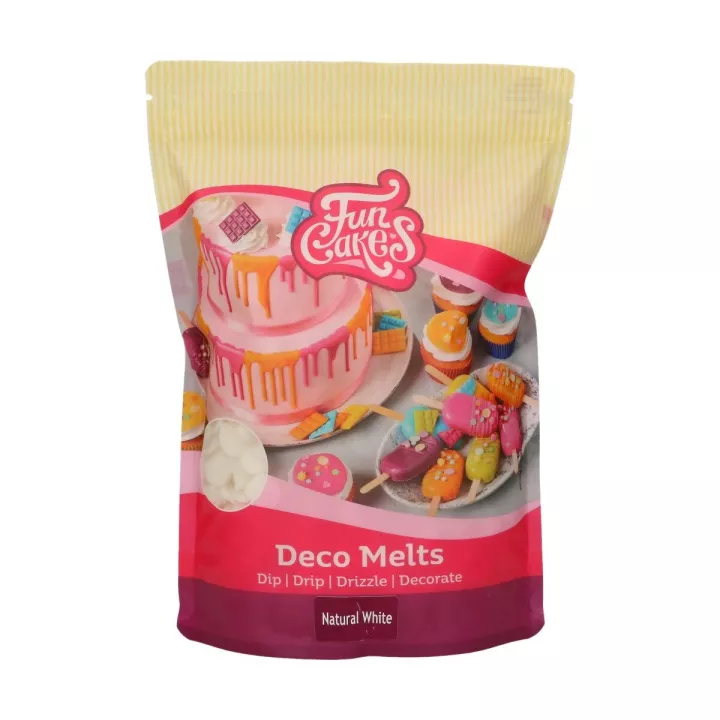 Funcakes blanco natural Deco Melts 1KG sin E171