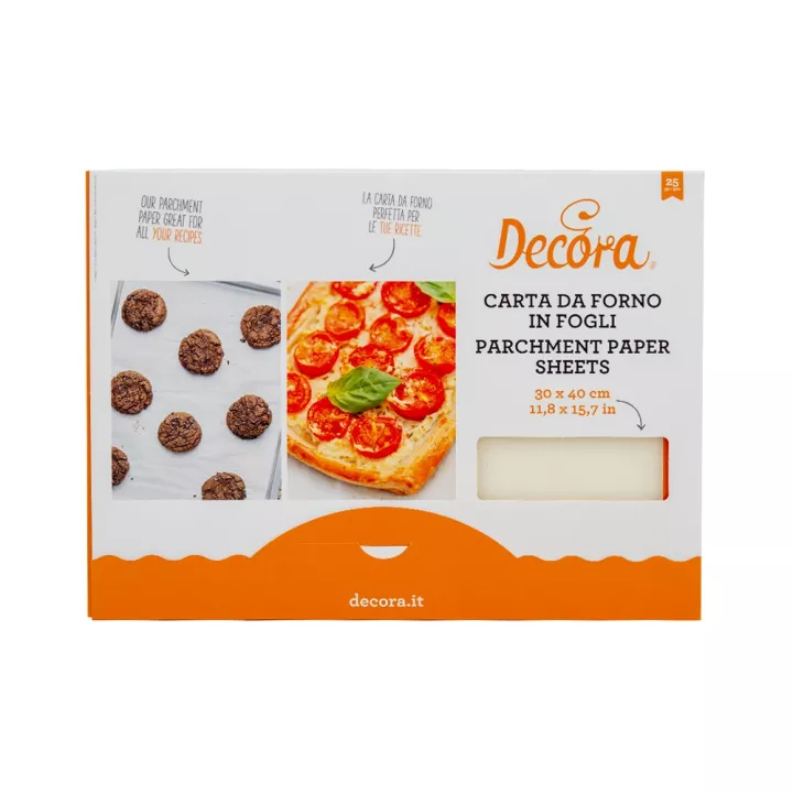25 feuilles de papier de cuisson 40 x 30