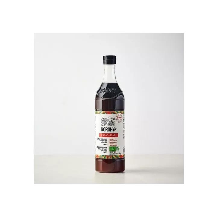 Extrait de vanille bio de Madagascar avec grains Valrhona