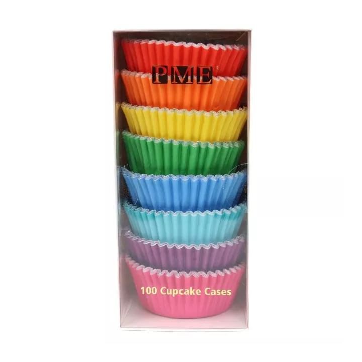 100 Caissettes anodisées RAINBOW PME