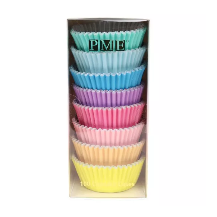 100 Caissettes anodisées pastel PME