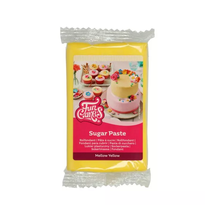 Желтая сахарная паста FunCakes