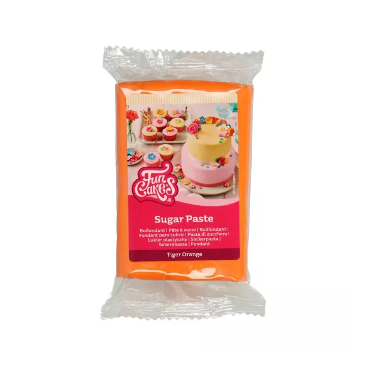 FunCakes Tiger Orange Sugar Paste