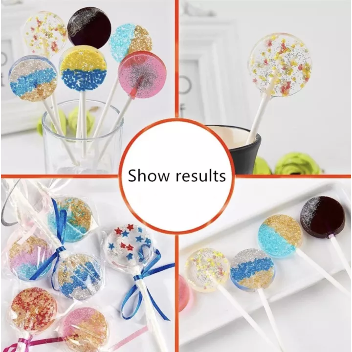 Moule à sucette ronde en silicone