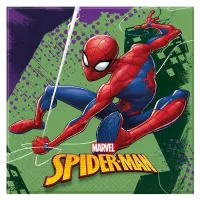 20 guardanapos do Homem-Aranha, 24 cm