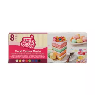 Ensemble de 8 colorants pâte FunCakes