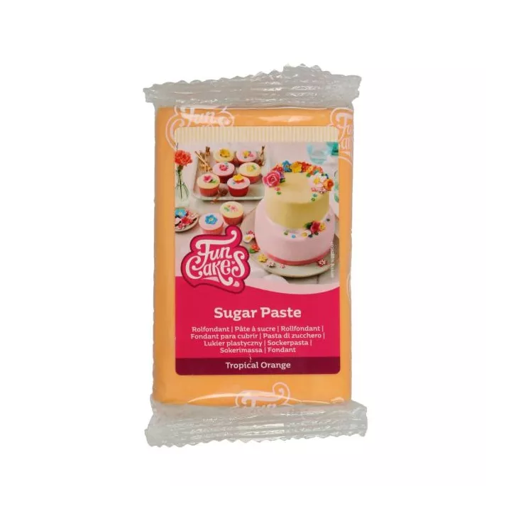 Pâte à sucre tropical orange FunCakes